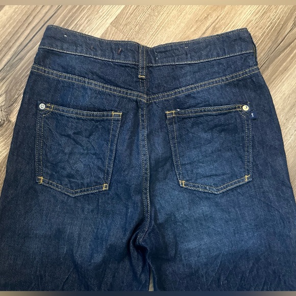 Pilcro Anthropologie Wide Leg Dark Wash Jeans “The Annie” Sz 25 - Picture 11 of 11